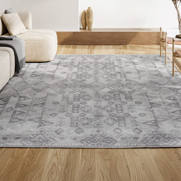 Idris Tribal Diamond Geometric Area Rug